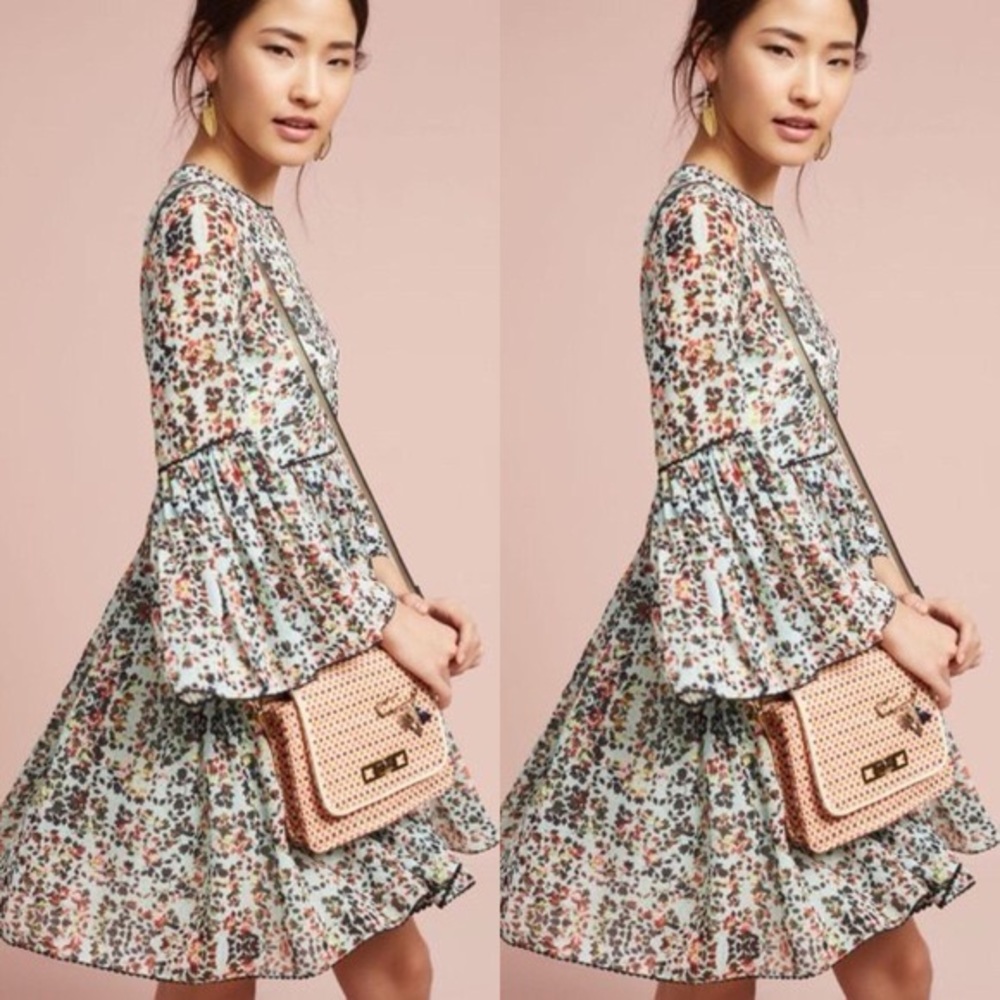 NWOT Anthropologie Bhanuni by Jyoti bell sleeve dress